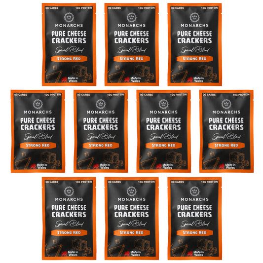 Strong Red Cheese Crackers - (10 Pack)