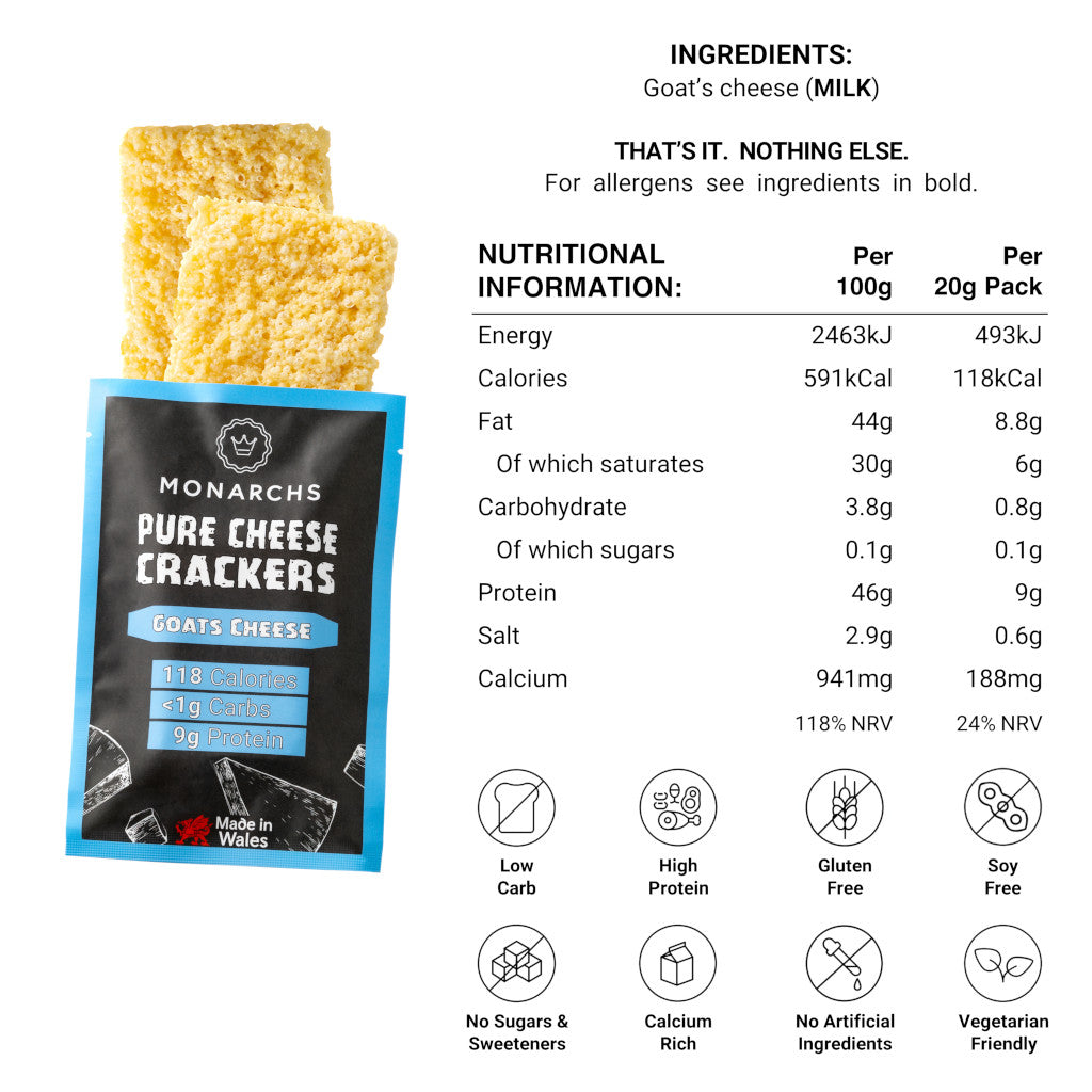 Goats Cheese Crackers - (10 Pack)