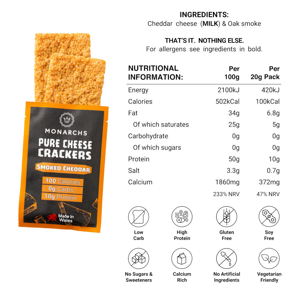 Smoked Cheddar Cheese Crackers - (10 Pack)